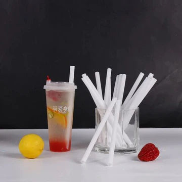 Snack Talk - PLA Plastic Large Boba Straw - 4,000ct Case