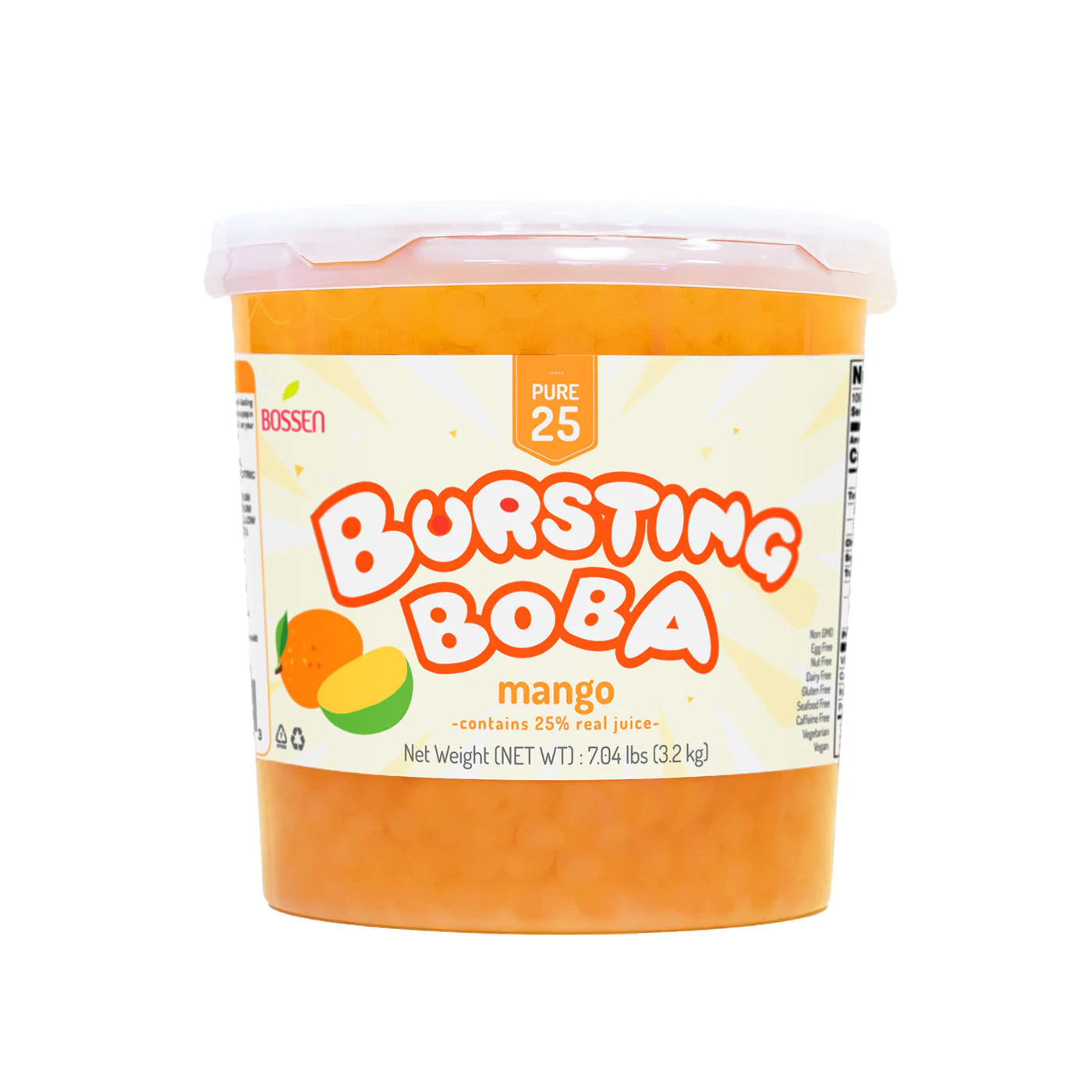 Bossen - Pure25 Bursting Boba - Mango - BBP002 (7.26lbs)