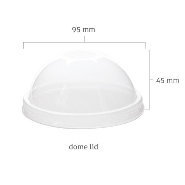 PP Dome Lid - 95mm - CPV4295 (50ct)